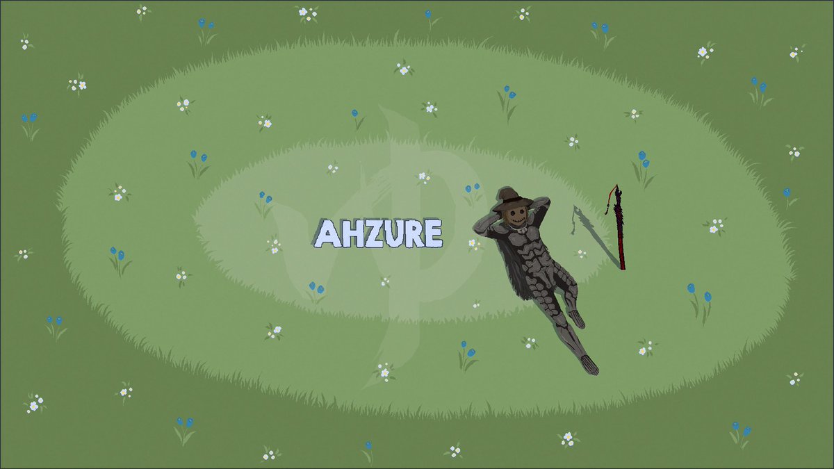Just finished this Pixel Art YT banner commission for <a href="/Ahzure_/">Ahzure</a> tonight 🥳
I could have gone an easier route and didn't draw each individual strand of grass... But I like doing it traditional way sometimes 😁
 #ドット絵 #art