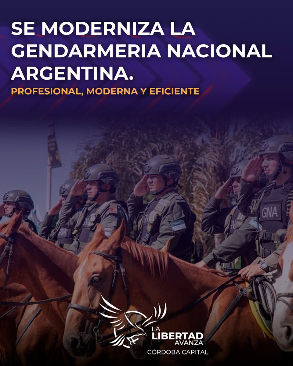 LLA_CbaCapital's tweet image. Innovamos nuestras fuerzas. 💪🏻
En el gobierno de La Libertad Avanza Gendarmería es profesional, moderna y eficiente, gracias a la incansable labor de nuestra Ministra Patricia Bullrrich. 🙌🏻
El que las hace, las paga.