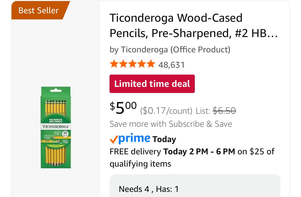 teachinginrm30's tweet image. The BEST pre-sharpened pencils are currently on sale just in time for back to school season. If anyone is looking to donate to a 4th grade classroom, we would be forever grateful!✏️ amzn.to/2Yx25JV #clearthelist @Martina Would you consider sharing for my students?