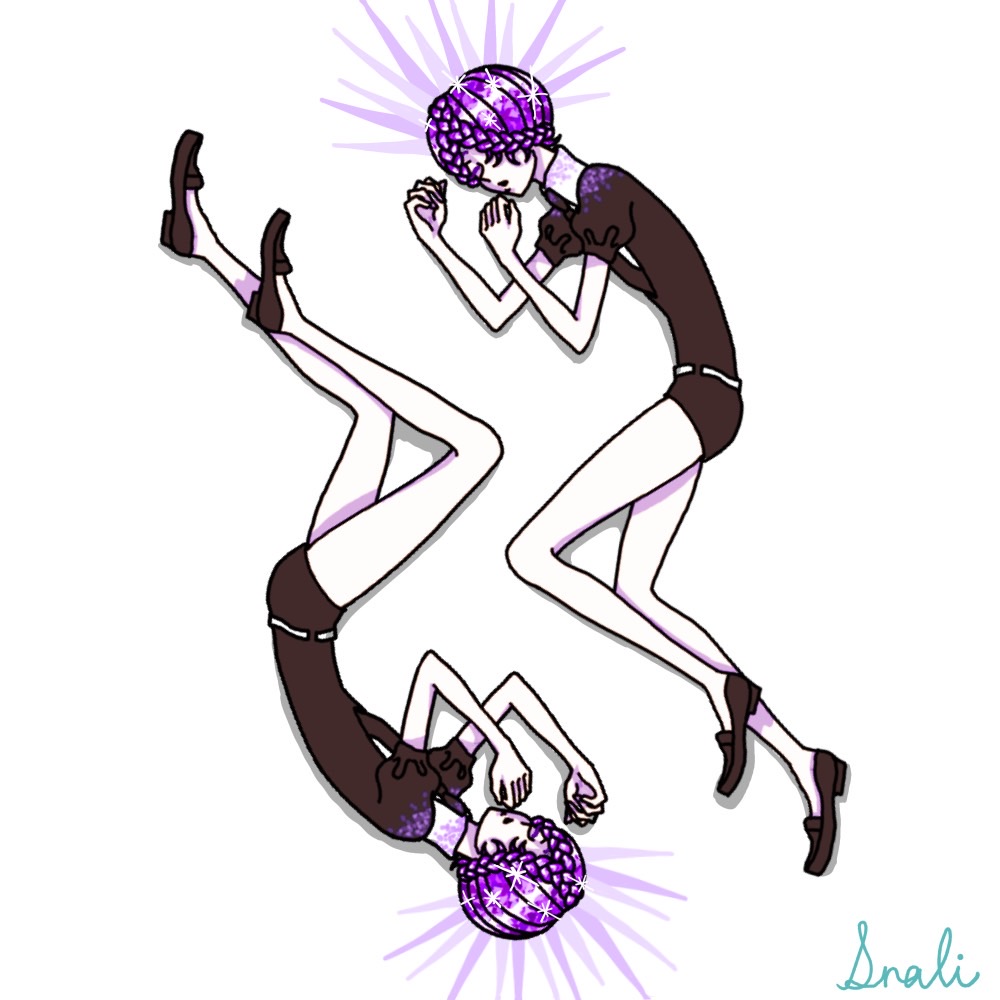 Snali3151's tweet image. 去年の春、デジタルを始めてから初めて描いた宝石はアメシストの2人でした！いつかリメイクしたいなあ…
