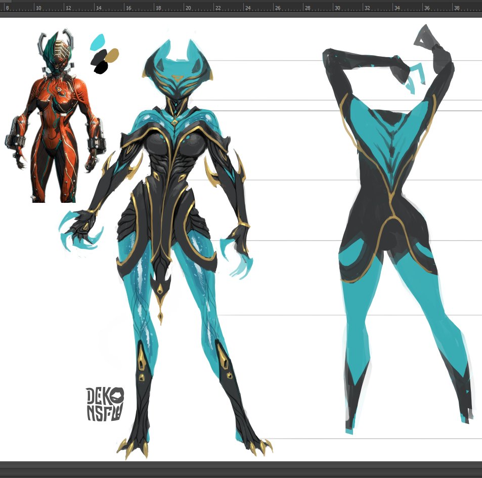 A while back I started designing Valkyr Heirloom Skin for <a href="/PlayWarframe/">WARFRAME</a> but before I was able to finish they already announced it. I might as well post it if it's going to dust in the folder anyway.

Do you think it would make a decent skin? Let me know!