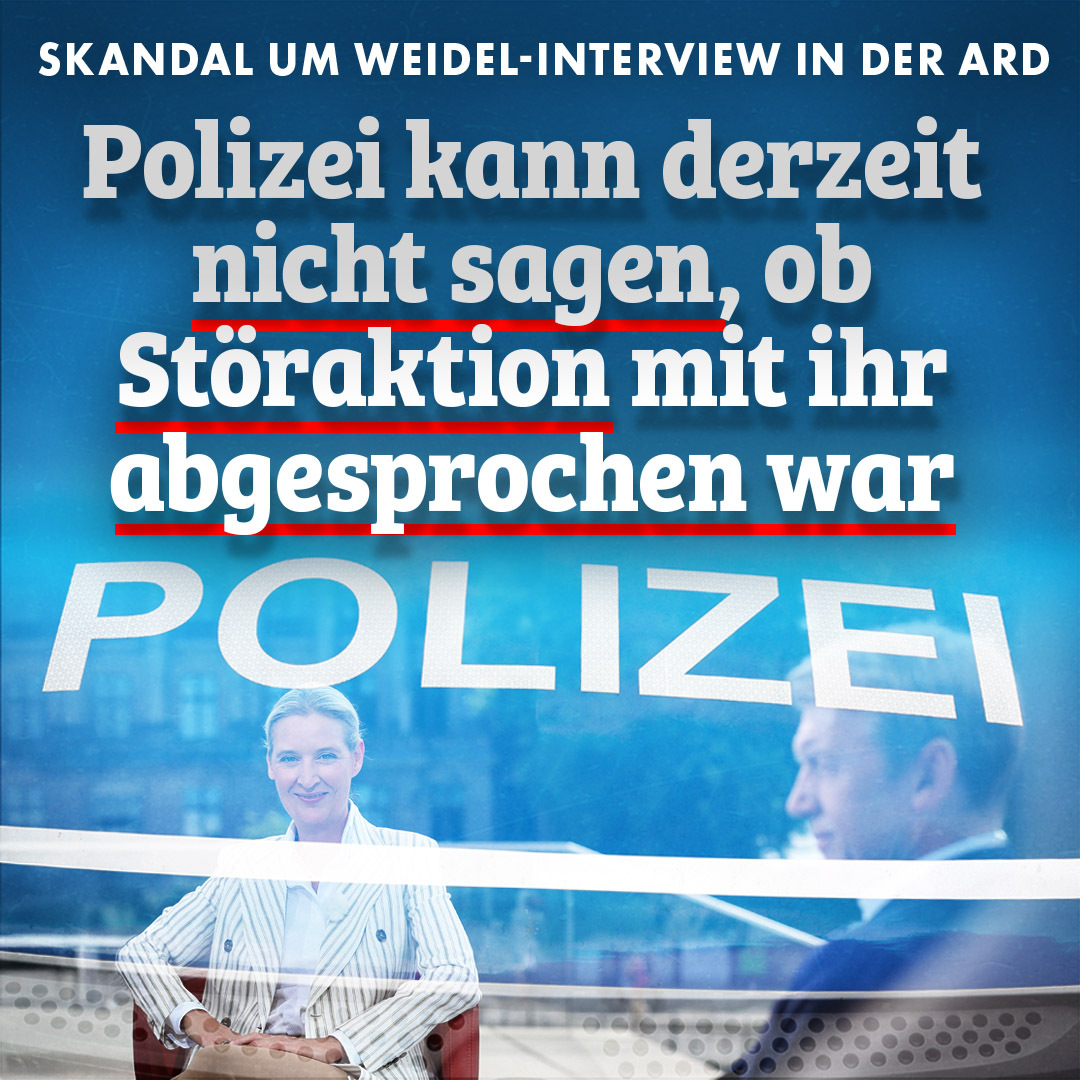 niusde_'s tweet image. Linke Aktivisten störten das Sommerinterview mit Alice Weidel (AfD). NIUS fragte bei der Berliner Polizei nach, ob es „irgendeine Form von Genehmigung, Abstimmung, Anmeldung oder Kooperation zwischen der Polizei und den Demonstranten im Vorfeld der Protestaktion“ gegeben habe.…