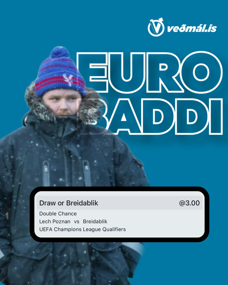 Ingimar er seinn að skila seðli dagsins en EuroBaddi hefur trú á Blix í Póllandi. Kíktu á vedmal.is og skoðaðu úrvalið af betting og casino síðum.