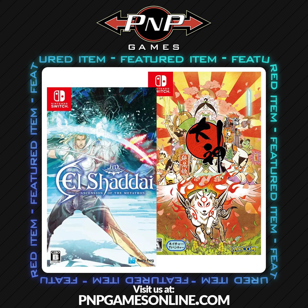 PNPGames's tweet image. A Splash of Colour for your #NintendoSwitch Collection - $29.99 CAD (~$22 USD) Each!
El Shaddai Ascension of the Metatron (JP) (Multi-Language)
pnpgamesonline.com/?s=el+shaddai&…
Okami Zekkeiban (JP) (Multi-Language)*
pnpgamesonline.com/?s=Okami+hd&po…
*Okami HD for PS4 also available!
Browse ALL…
