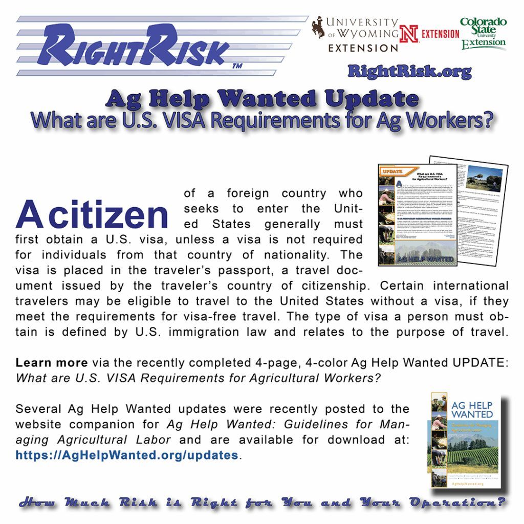 RightRiskorg's tweet image. What are U.S. VISA Requirements for Agricultural Workers? (uwagec.org/rightrisk/news…)
#RightRisk #RiskInAg #AgRiskMgt
A CITIZEN OF A FOREIGN COUNTRY who seeks to enter the United States generally must first obtain a U.S. visa.
