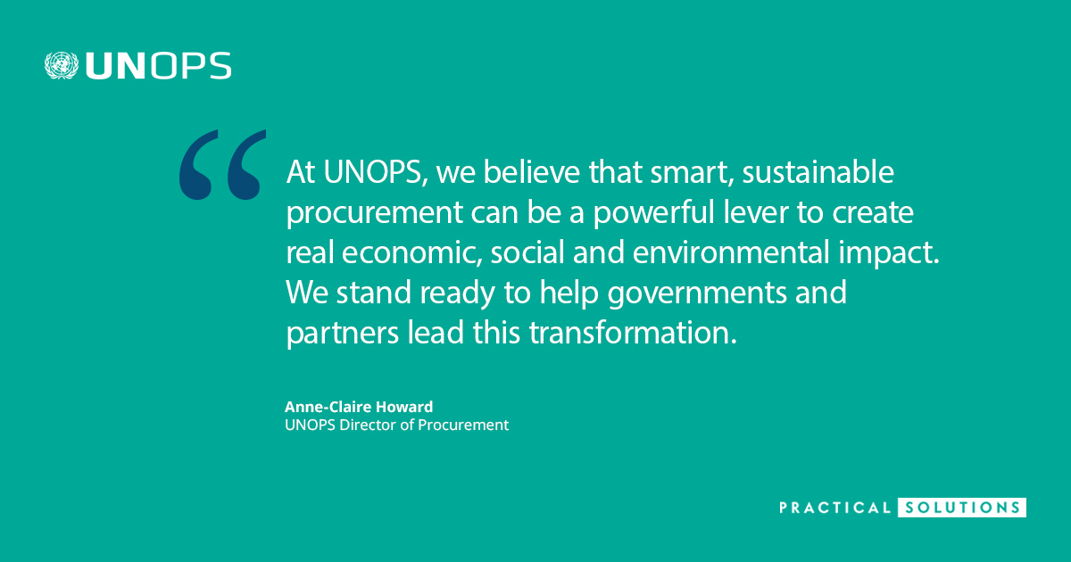 UNOPS's tweet image. Read our new guidance to discover how the power of public procurement can be used to transform the future!
bit.ly/40stSKu