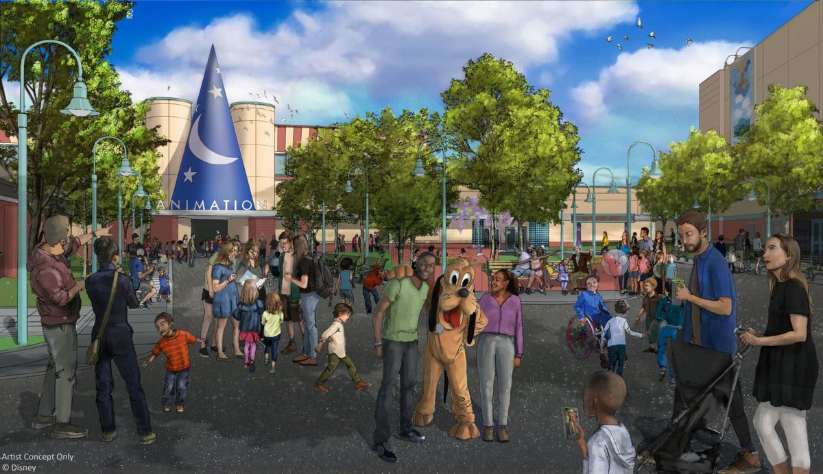 ToonHive's tweet image. First look at ‘The Magic of Disney Animation’ opening at Disney Hollywood Studios in Florida in 2026.
Animation Courtyard and Disney Jr. Play and Dance! will close from September 25th to make way for the new attraction.