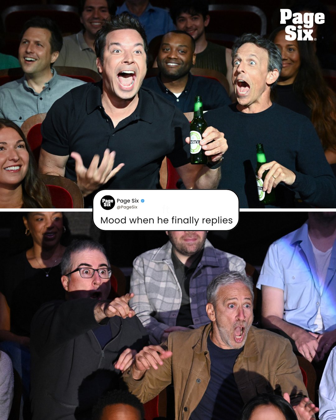 Page Six on X: "Late night talk show hosts supporting Stephen Colbert ❤️  📸: CBS https://t.co/kOhXTFEY31" / X
