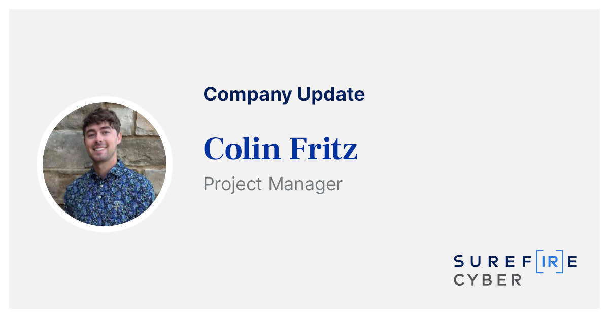 Surefire Cyber (@surefire_cyber) on Twitter photo We’re thrilled to welcome Colin to our team! With his strong foundation in #cyberinsurance, he'll play a pivotal role in effectively overseeing and driving #cybersecurity projects within <a href="/Surefire_Cyber/">Surefire Cyber</a> and ensuring seamless collaboration and alignment within our teams.
#DFIR We’re thrilled to welcome Colin to our team! With his strong foundation in #cyberinsurance, he'll play a pivotal role in effectively overseeing and driving #cybersecurity projects within <a href="/Surefire_Cyber/">Surefire Cyber</a> and ensuring seamless collaboration and alignment within our teams.
#DFIR