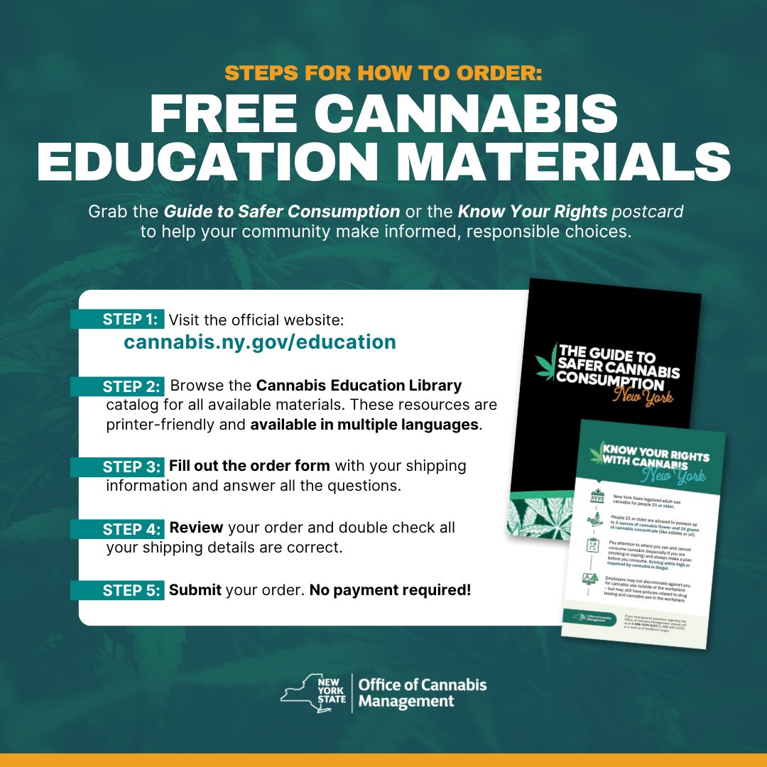 nys_cannabis's tweet image. 📚🌱 Cannabis education should reflect our communities. OCM’s educational library centers around consumer safety and responsibility, and care–because informed choices start with inclusive information. That’s why these resources are available in multiple languages.
Browse…