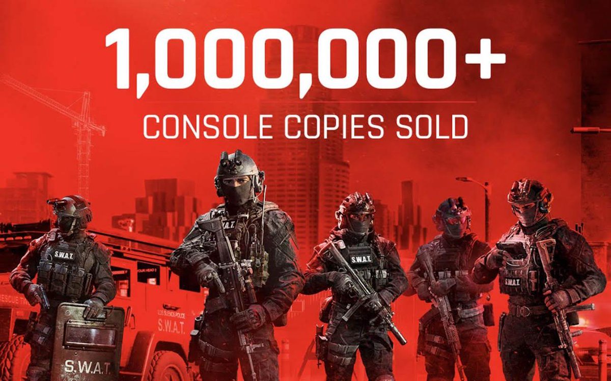 Salao_de_Jogos's tweet image. Ready or Not ultrapassa 1 milhão de vendas nas consolas em menos de 4 dias 
- Em todas as plataformas o jogo vendeu mais de 10 milhões de cópias 

❯❯❯ tinyurl.com/28f62rol ❮❮❮

#ReadyorNot #VOIDInteractive