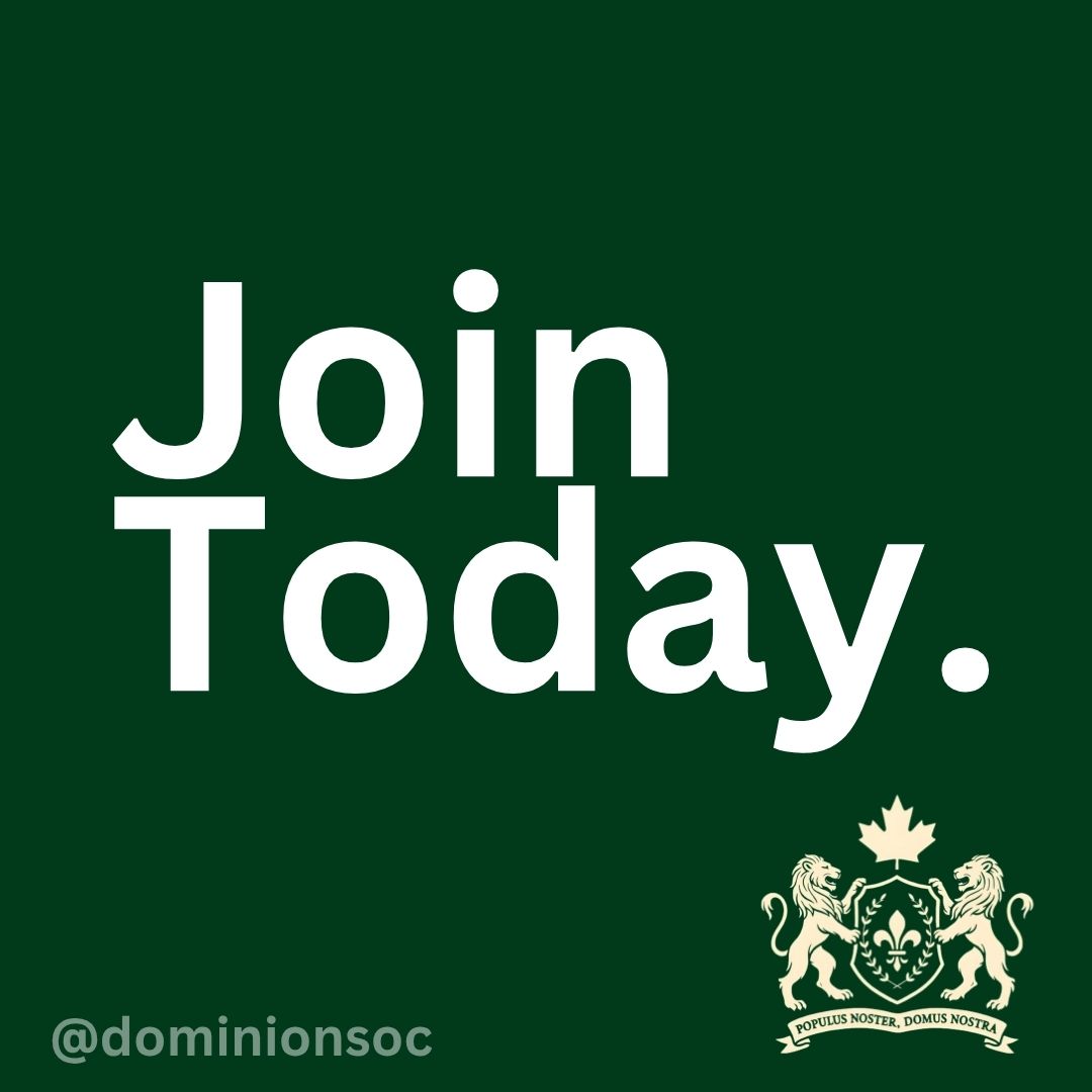 DominionSoc's tweet image. Less than 24 hours since our public launch and we are very proud to already have more than 100 paying members representing every province across our great Dominion!
Join: dominionsociety.ca/join-us