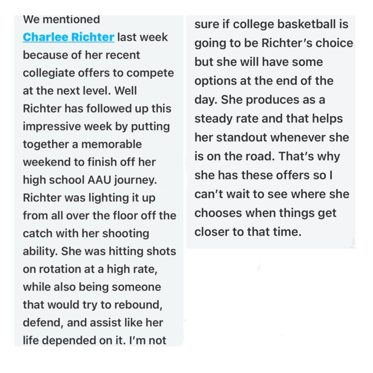 CharleeRichter's tweet image. Thanks again for the write up. 

@PGHNebraska @PrepGirlsHoops