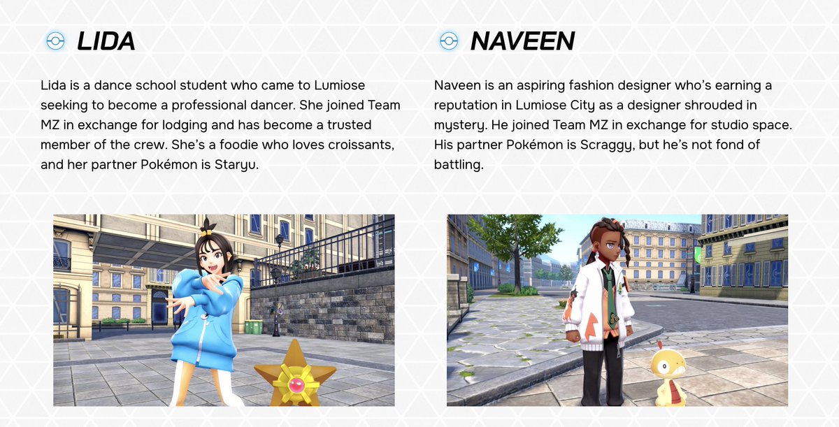 CentroLeaks's tweet image. Heh, I wonder why those Pokémon are their partners specifically :)