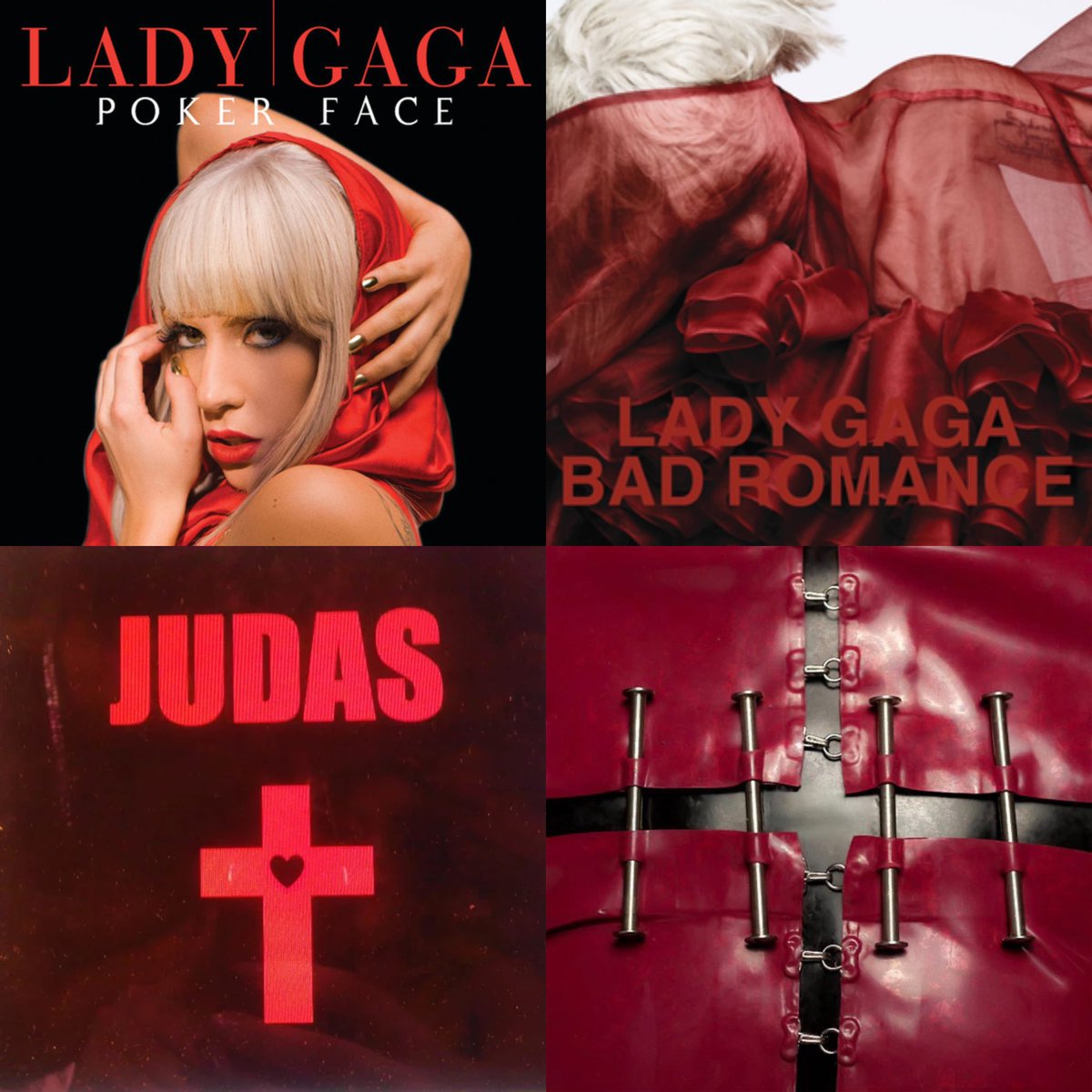 LMonsterReacts's tweet image. something about a red lady gaga single…