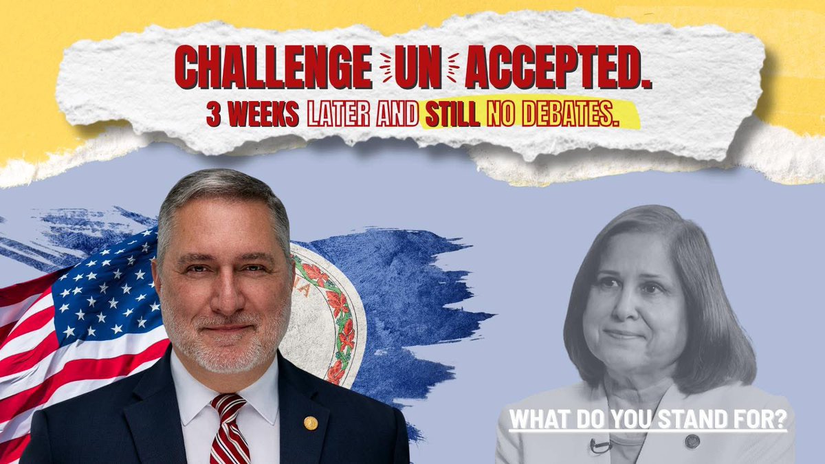 JohnReid4VA's tweet image. It’s Tuesday….. so it’s coming up on a full month since I challenged Senator Hashmi to 10 debates!
Still no response.
Still no debates.
Virginians deserve answers, not someone who is hiding in silence.
What do you stand for, Ghazala?