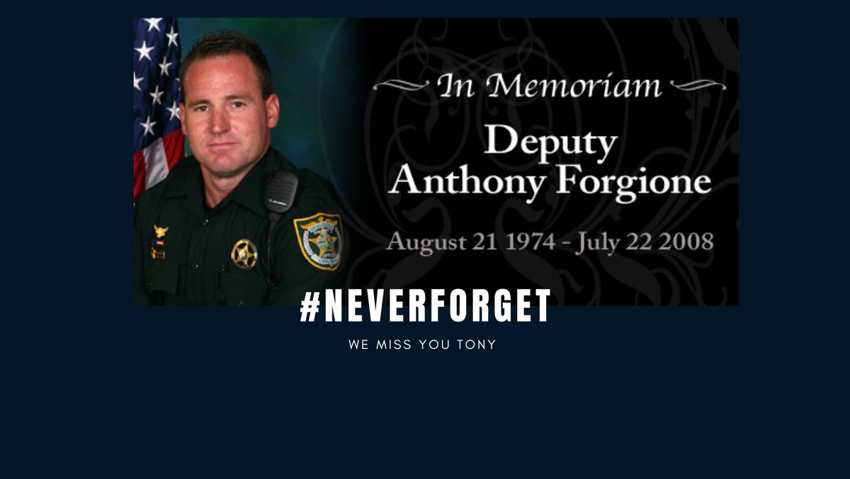 OCSOALERTS's tweet image. Deputy Tony Forgione was responding to a high risk call as a member of our Special Response Team when he was tragically shot and killed on this day in 2008.
That loss is felt daily, but so too are the countless good memories of a deputy whose courage, love of life, and dedication…
