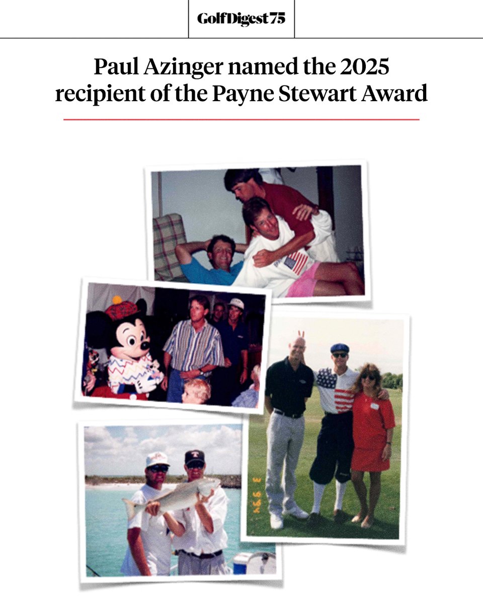 GolfDigest's tweet image. “One of the proudest moments of my life.”
Paul Azinger is the recipient of the 2025 Payne Stewart Award, presented by @SouthernCompany, for the character, charity, and sportsmanship he has displayed throughout his career.
Learn more: glfdig.st/o8LW50Wtlwt