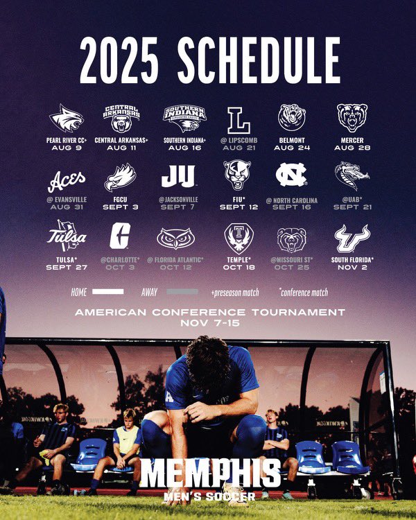 MemphisMSoccer's tweet image. ๐๐ก๐ ๐๐ฅ๐๐ญ๐ ๐ข๐ฌ ๐๐๐ญ ๐
Mark those calendars and weโll see ๐ฌ๐ข๐จ this fall!
๐ gotigersgo.me/3UmY85V