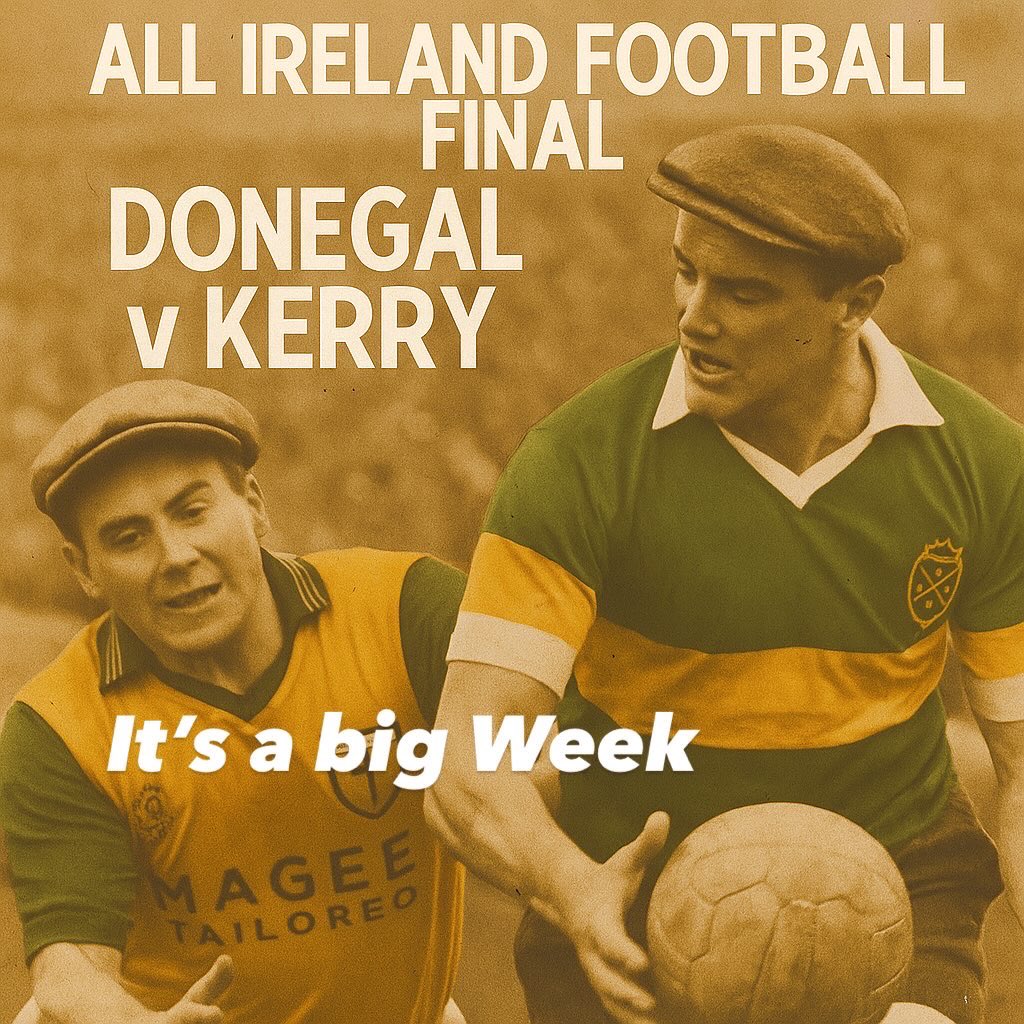 culsliotars's tweet image. All Ireland final Donegal v Kerry check these 2 beauties out from our Vintage Collection & best bit is 10% goes directly to @Hurling4cancer 💪💪💪