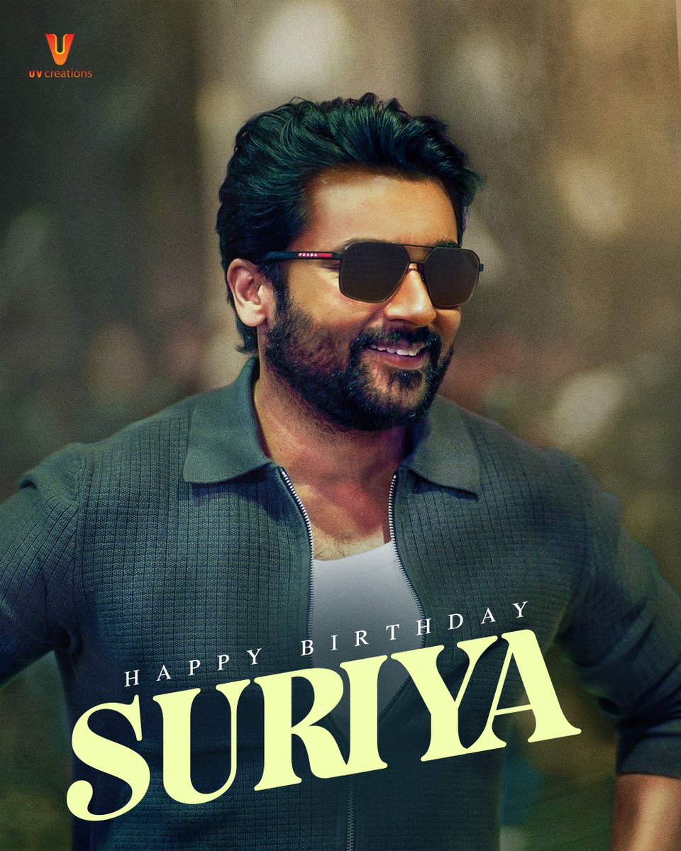 UV_Creations's tweet image. Wishing the versatile and powerhouse performer @Suriya_offl a very Happy Birthday! 🎉

Your journey continues to motivate millions through your performances and off-screen impact.

Wishing you many more years of success and strength! 🙌

#HappyBirthdaySuriya