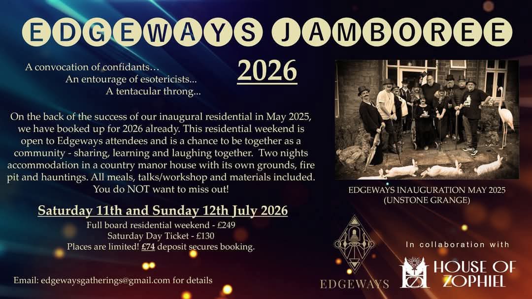 I've just been updating the spreadsheet for the Jamboree 2026, and if we carry on like this, we're going to have a full house soon!!

If you haven't either paid your deposit or told me that you plan to - please do get them in! Places are limited!

*SQUEALS AND FLAILS*