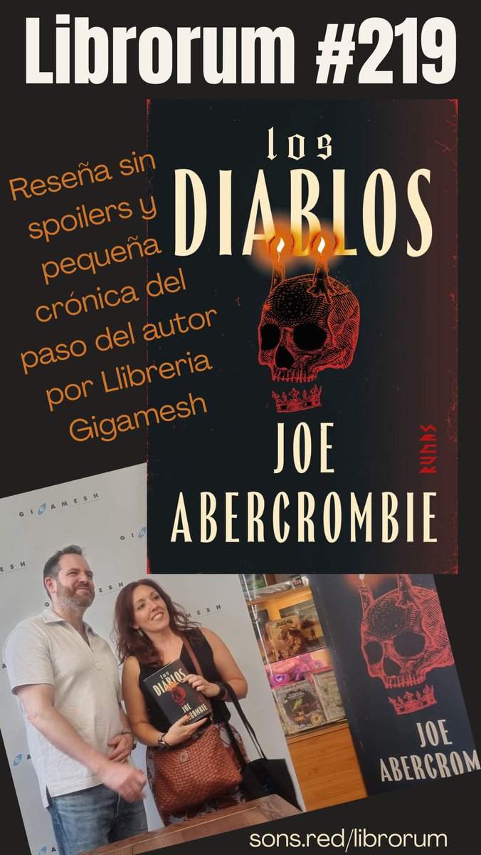 van_hessa's tweet image. 🎧 Nuevo episodio de Librorum #podcast disponible en @SonsPodcasts ¡y en todas partes!
📖219: Los Diablos, @LordGrimdark (y pequeña crónica de su paso por la @GigameshTienda de Barcelona)
@LeeRunas @cinexina @Toliol
open.spotify.com/episode/5nRlwD…