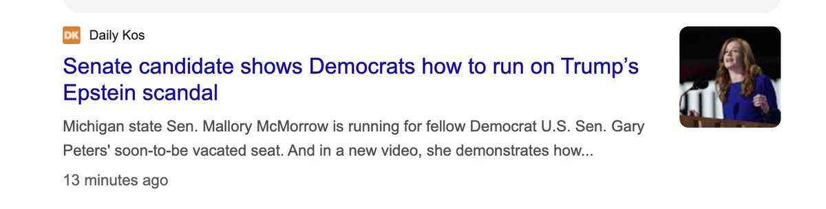 AndrewMamo5's tweet image. Republicans: absolutely flail on Epstein scandal
Mallory McMorrow:
