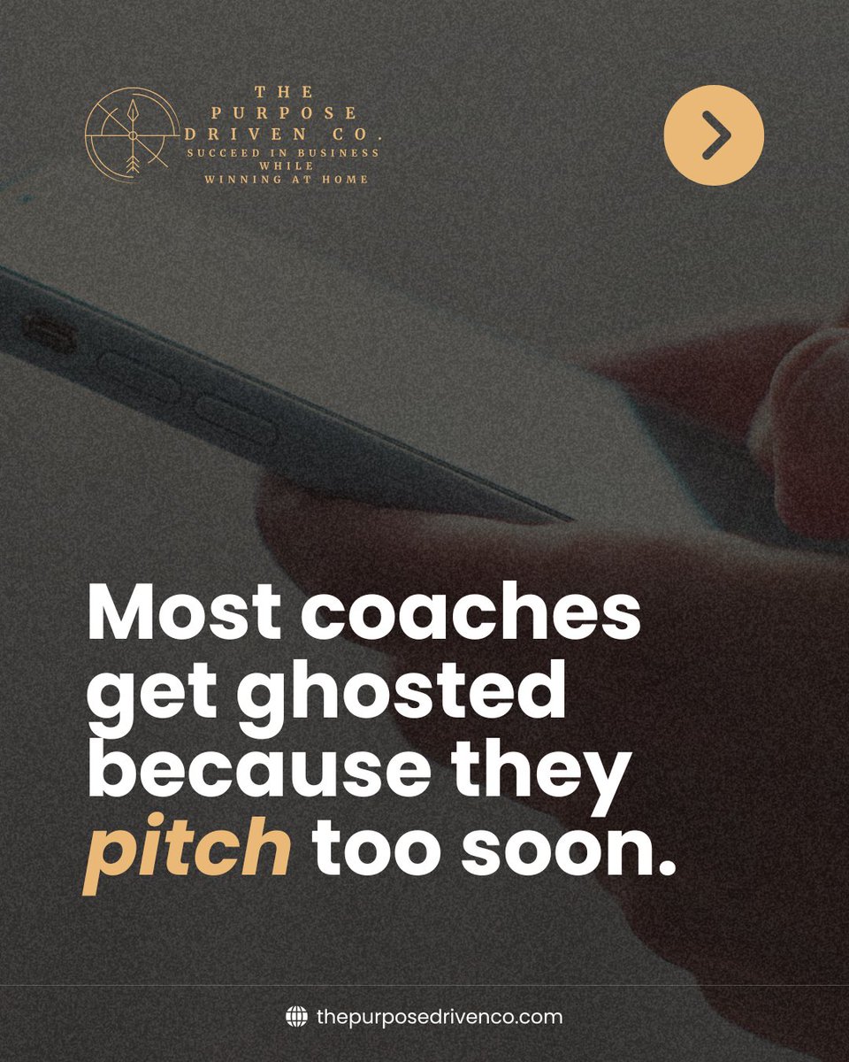 RealJHull's tweet photo. Pitch too soon? You’ll get ghosted.

Instead, invite before you offer.

The Invitation Script turns awkward DMs into real relationships.

It’s casual, non-salesy, and wildly effective.

Drop “SCRIPT” below and I’ll send you all 6 conversation-converting scripts.

#SalesWithoutSelling #DMMarketing #CoachingWithHeart #ServiceEarnsTheSale #CoachBuilder #CoachingGrowth #TwinWinCoaching #PurposeDrivenBusiness