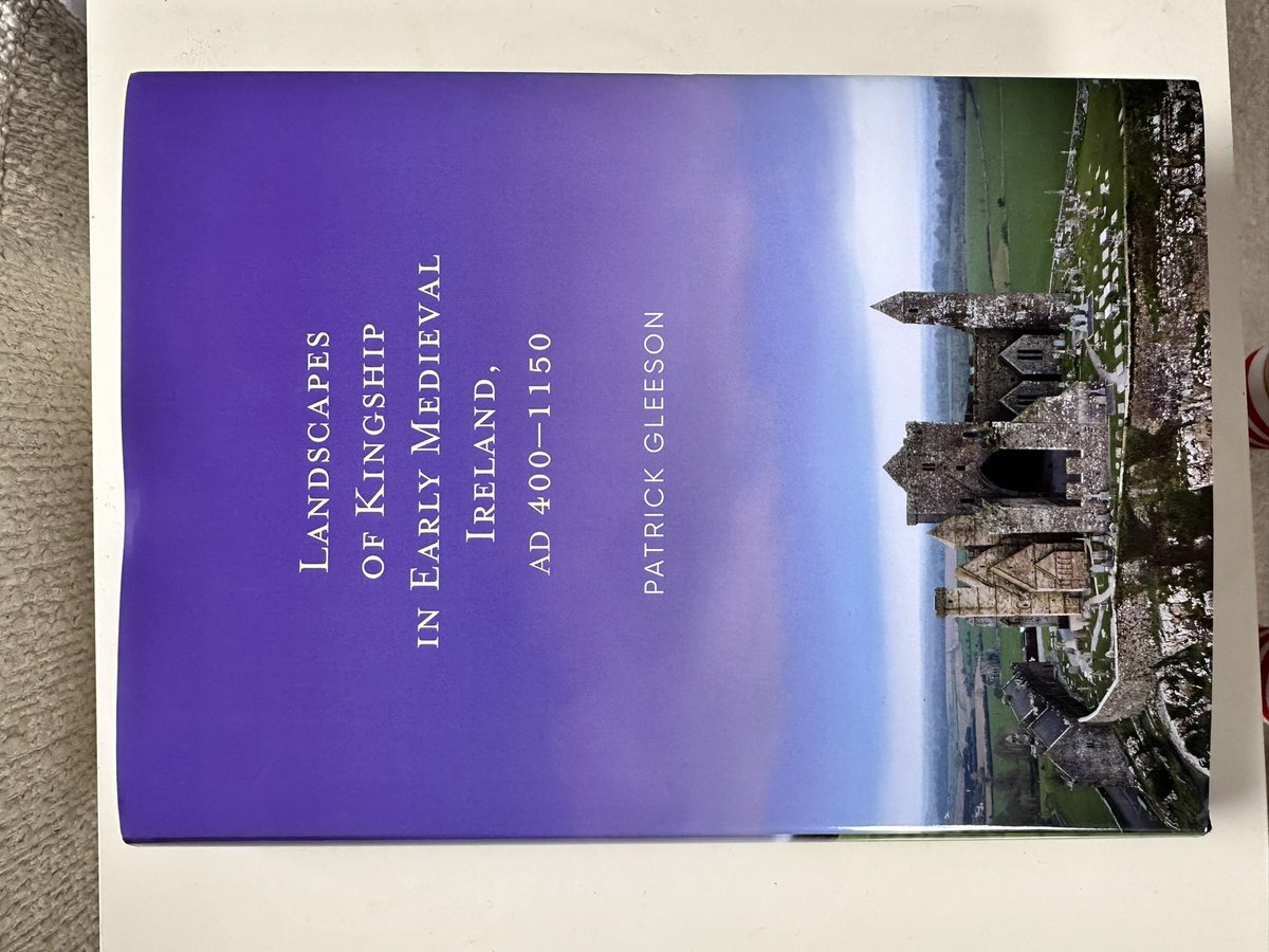 papgleeson's tweet image. My new book Landscapes of Kingship in Early Medieval Ireland with @FourCourtsPress is finally out, and it’s a beaut. Hitting bookshops tomorrow and you can order online here for only €45 - bargain! First interdisciplinary study of early Irish kingship fourcourtspress.ie/books/2025/lan…