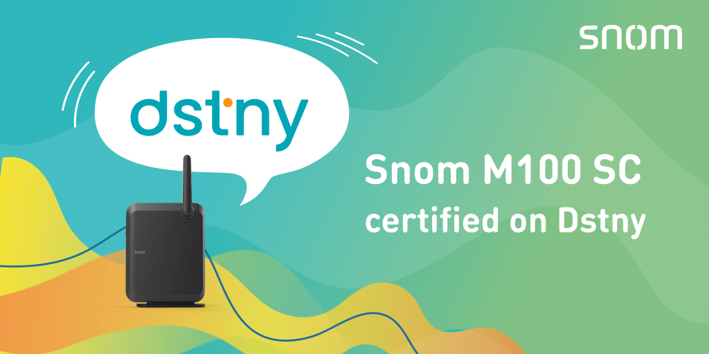 🚀 The Snom M100 SC DECT base is now fully certified for 100% interoperability with the Dstny platform!

📞 Reliable.

📡 Flexible.

🔗 Fully integrated.

#Snom #Dstny #DECT #UnifiedCommunications #SMEsolutions #Mobility #Interoperability
snom.com/en/m100sc