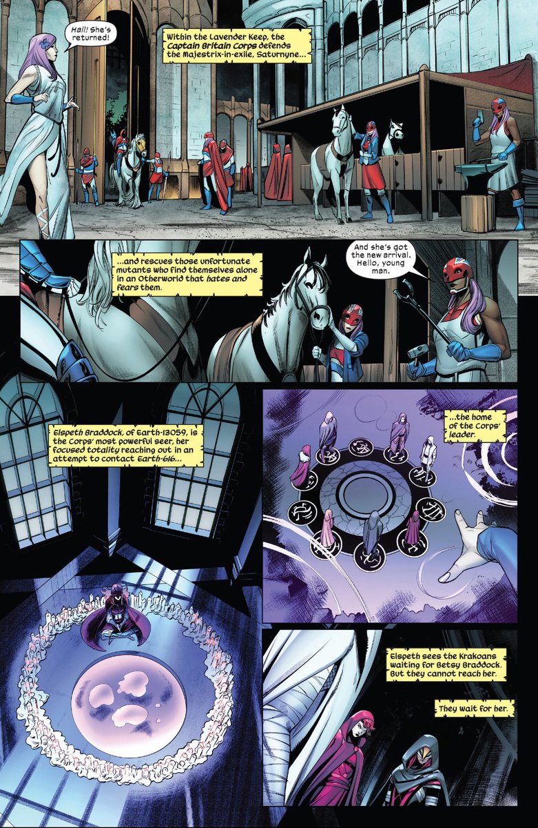 MentalMonarch's tweet image. Off panel Betsy must be traveling to other realities and helping her Captains across the omniverse. This could be a great Unlimited story. 💜