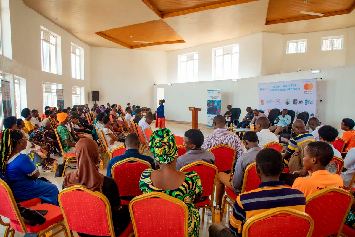 Today, <a href="/DOTRwanda/">DOT Rwanda</a> kicked off community engagement sessions across 10 districts to raise awareness on the #DSEProgram, hear from participants &amp; address barriers, especially for young women—to bridge the gender digital divide &amp; build support for inclusive digital Economy. #DOTYouth