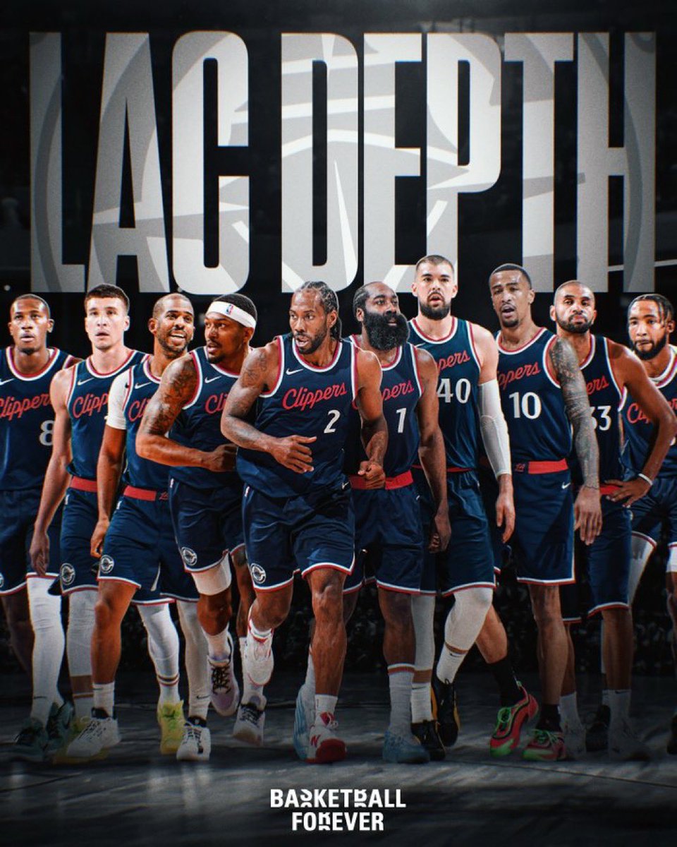 APH00PS's tweet image. A real 11-man deep roster.
Injuries will happen, like it would for any other team, but the Clippers should be one of the most prepared teams for when it does happen.
(🎨: @bballforever_)