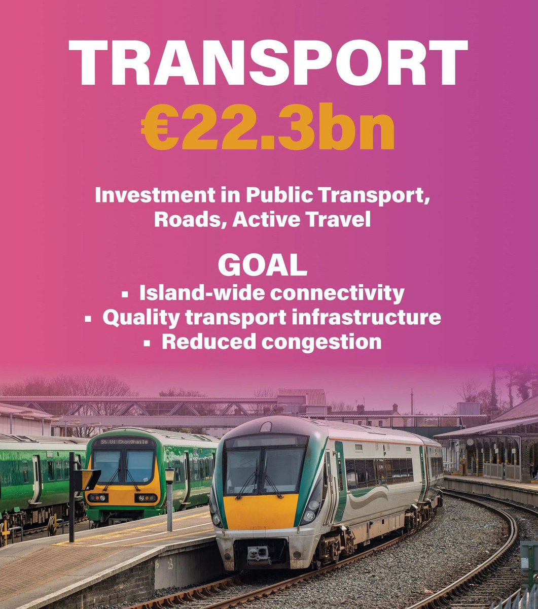 ThomasByrneTD's tweet image. 🚨 Good news for Meath commuters!
Fianna Fáil in Government is ramping up our investment in public transport, roads and active travel.
€22.3 billion will be invested under the new National Development Plan.
I am working to ensure that Meath is well served by this investment.