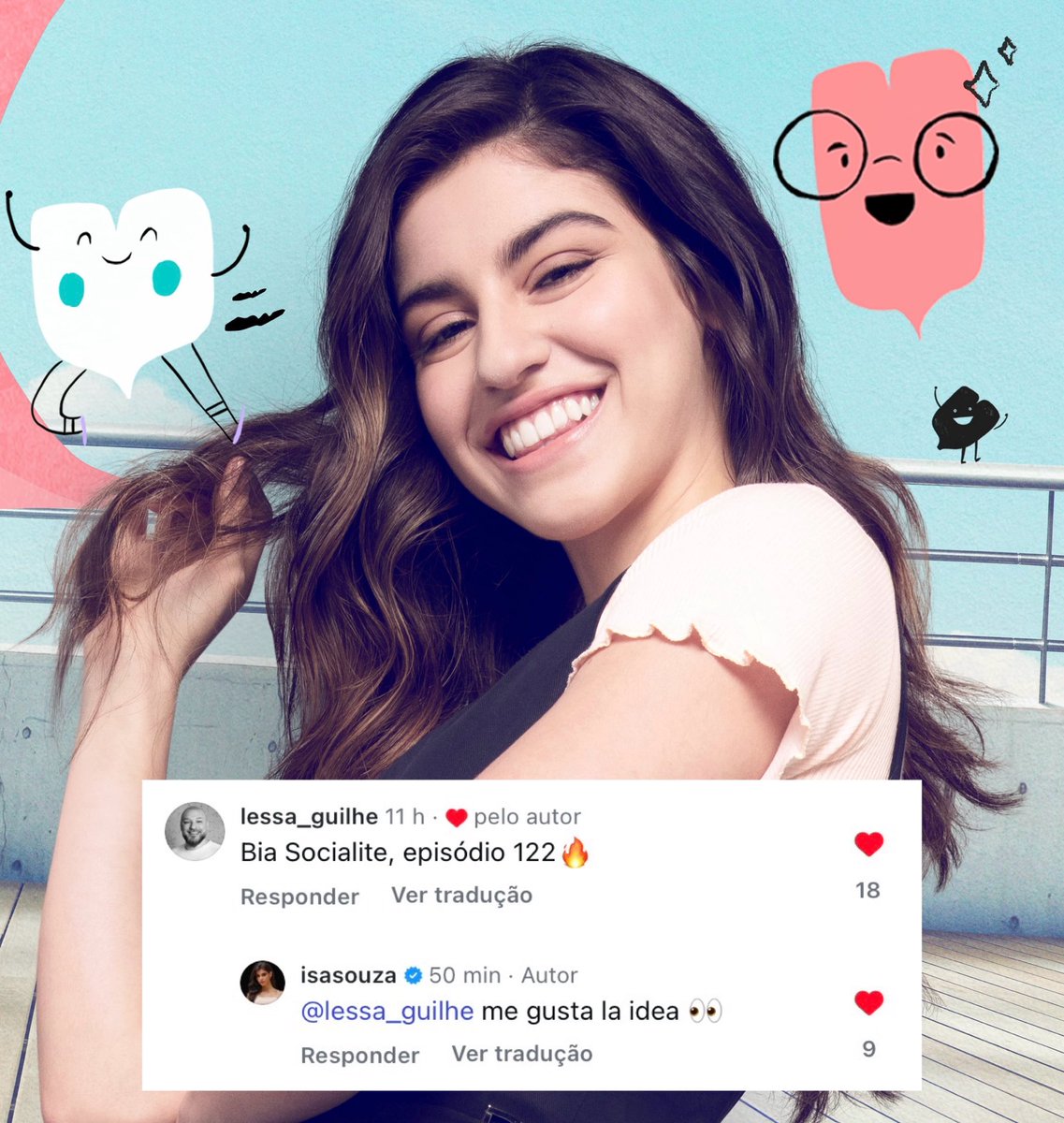 🚨 ELA TÁ SABENDO DE ALGO 🚨

Guilherme Lessa (produtor de #DisneyBia) comentou sobre a série na última publicação de Isabela Souza e ela o respondeu, botando lenha na fogueira, em ESPANHOL. Isa está enviando o comentário em vários grupos, levando os fãs à loucura.