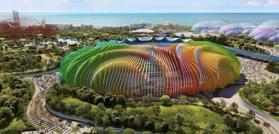 first_1ine's tweet image. 🏗️ ملعب ساحل #القدية في مدينة #جدة أحد ملاعب كأس العالم 2034 تحفه معمارية عالمية قادمة 🏟️🇸🇦

من المتوقع أن يكون ملعباً لنادي الأهلي السعودي.
