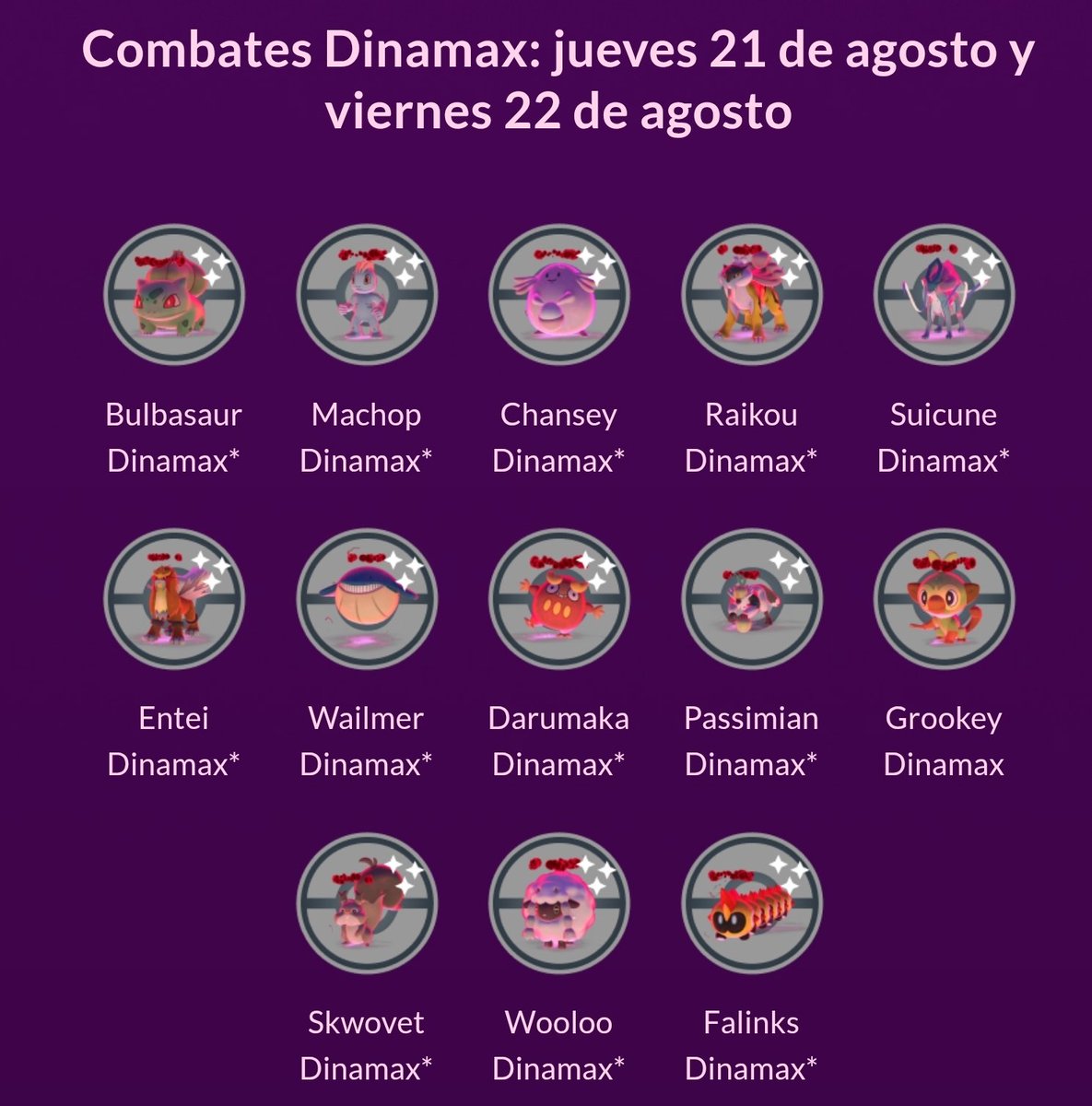 pokemex's tweet image. Cielos Oscuros ha sido anunciado en Pokémon GO:
📆 18 a 23 de agosto
➡️ Combates Max distintos cada día
#PokémonGO