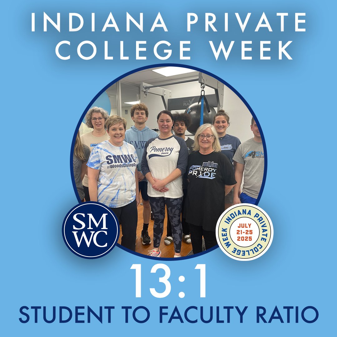 Small class sizes, big opportunities. As a private college in Indiana, we want you to know you're more than just a number. Our small class sizes allow students to build relationships and make the most out of their educational experience. Schedule a visit! smwc.edu/admission/visi…