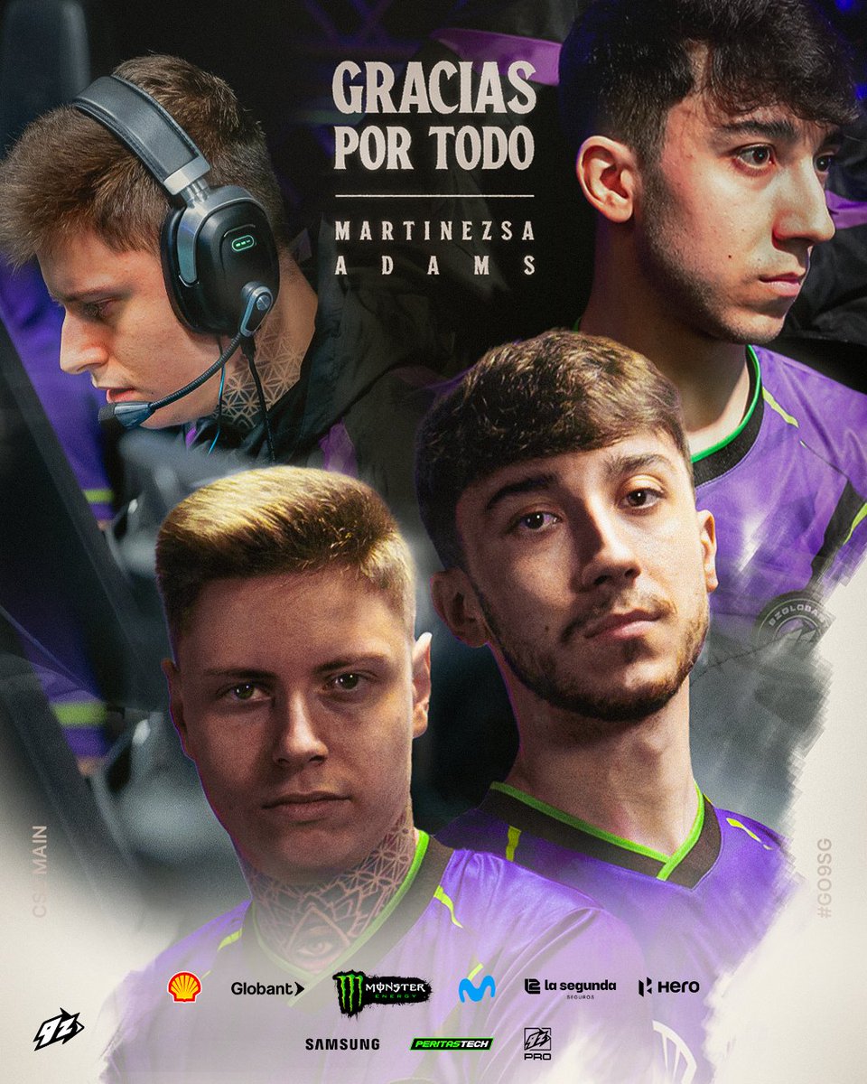 9zTeam's tweet image. Gracias @MartiinezSa y @adamS_csgo por dejar su huella en la violeta.
El camino sigue, pero esta siempre va a ser su casa 💜