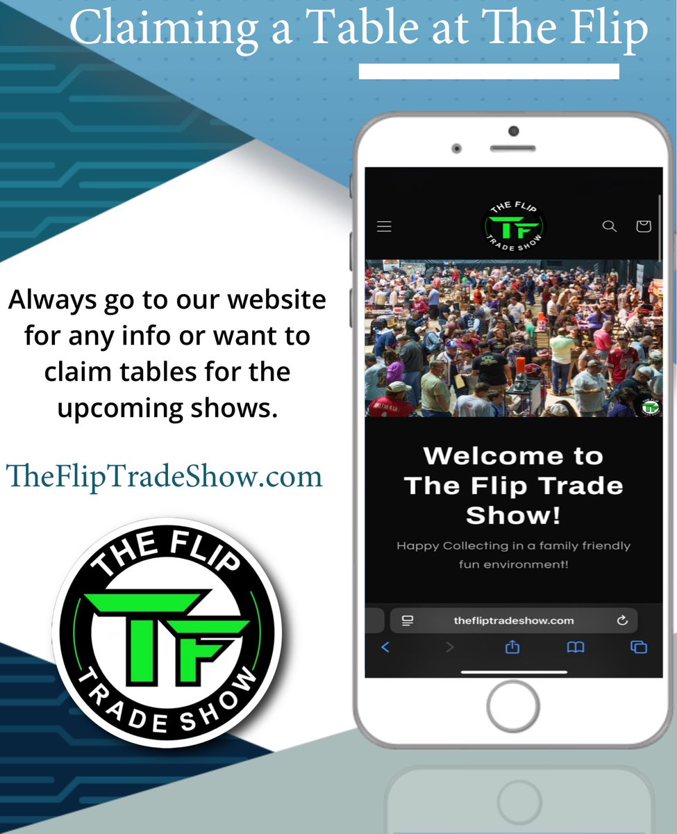 FlipTradeShow's tweet image. If you wanna vend any of our shows. Please head over to our website!
If You or Know Someone that would like to become a vendor at our next show!
Please Email US
Email- TheFlipTradeShow@Gmail.com
Or
Check Out Our Website
thefliptradeshow.com
—