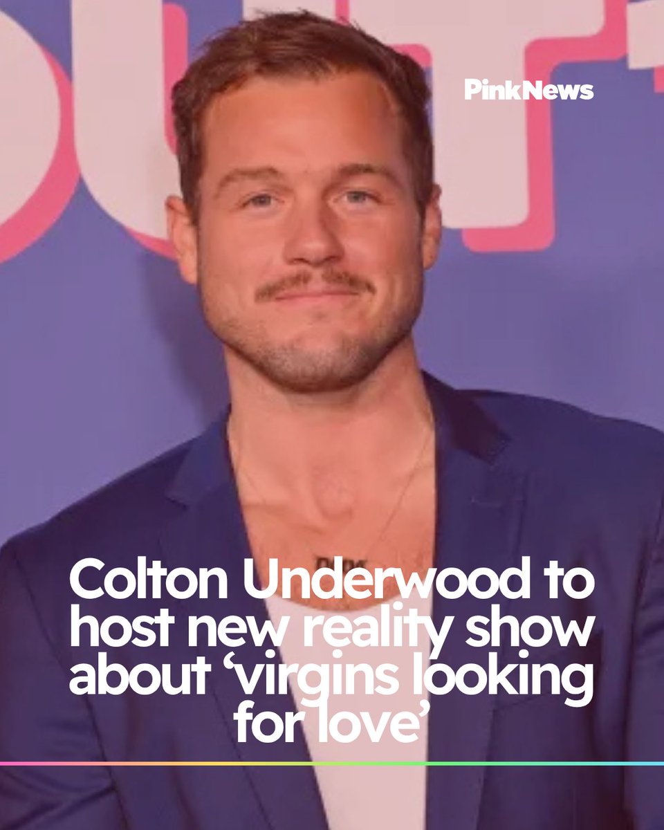 PinkNews's tweet image. Colton Underwood to host new reality show about ‘virgins looking for love’ ➡️ bit.ly/40tsYxw