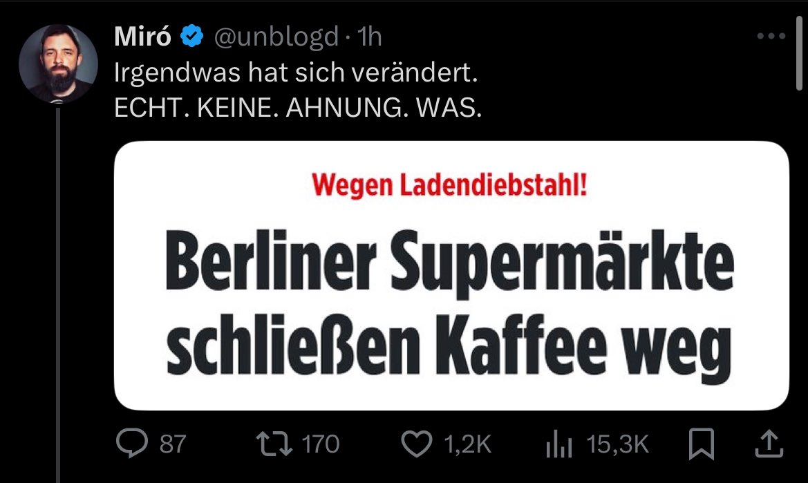 0_7_user's tweet image. Weil der Kaffeepreis explodiert ist, können sich viele keinen Kaffee mehr leisten das hat sich geändert.