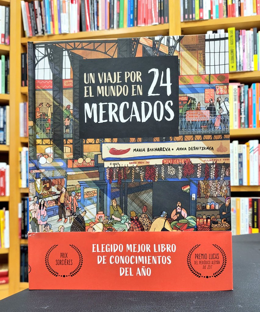📖 La librería recomienda... CÓMIC 

Este libro ilustrado te llevará a conocer 24 mercados alrededor del mundo: San Sebastián, Pekín, Marrakech, Barcelona... ¿Cuál te apetece visitar? ¡Para gustos, sabores!

#unviajeporelmundoen24mercados 
#doumoediciones