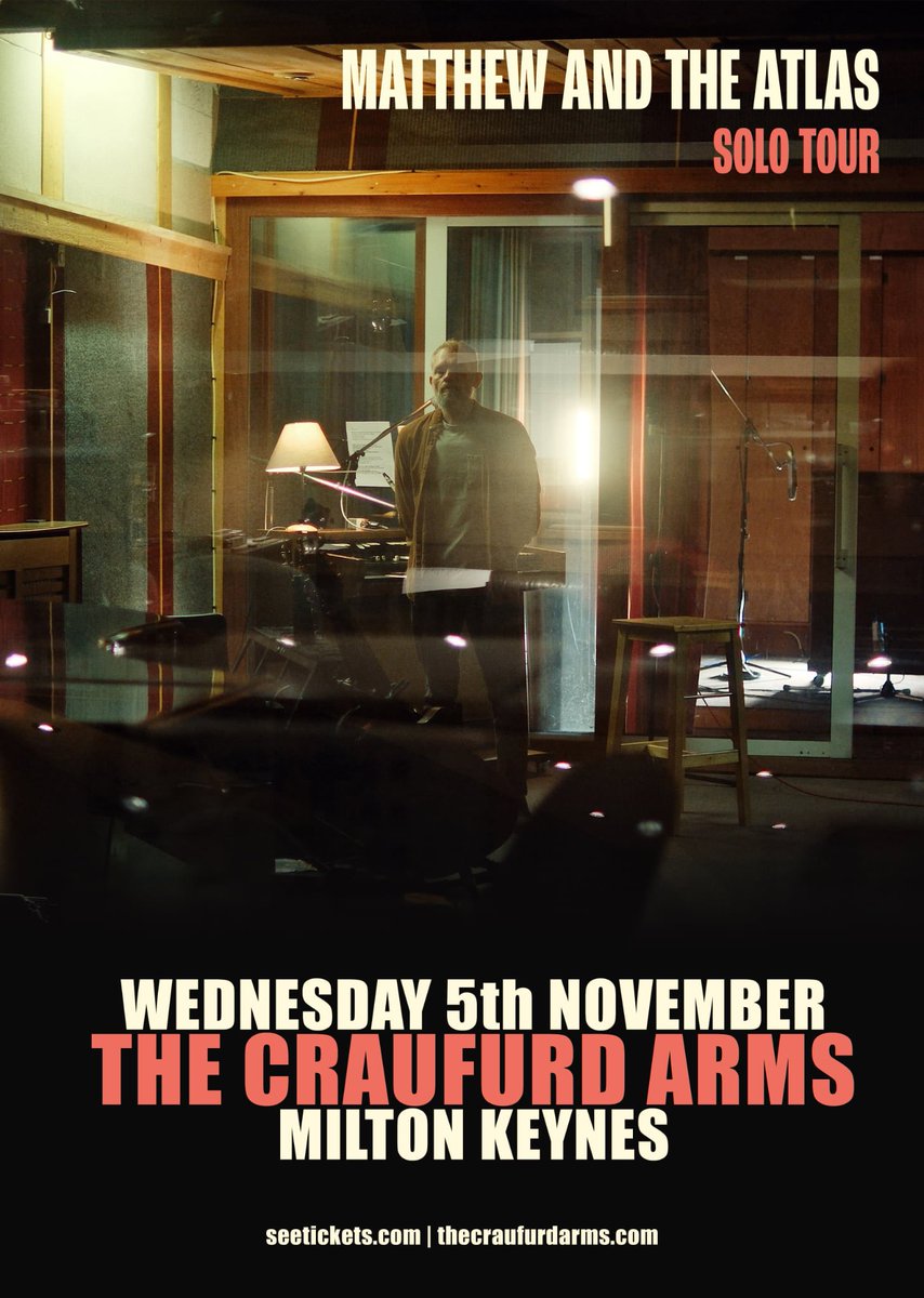 The Craufurd Arms (@craufurdarmsmk) on Twitter photo Upcoming Show
Wednesday 5th November with <a href="/Matthew_Atlas/">Matthew & The Atlas</a>
Founded by Matt Hegarty, Matthew and the Atlas was borne of the late 00’s folk rock movement as he became a regular in the West London scene. It was after playing at the Communion Clubnight that the event-turned-Record Upcoming Show
Wednesday 5th November with <a href="/Matthew_Atlas/">Matthew & The Atlas</a>
Founded by Matt Hegarty, Matthew and the Atlas was borne of the late 00’s folk rock movement as he became a regular in the West London scene. It was after playing at the Communion Clubnight that the event-turned-Record