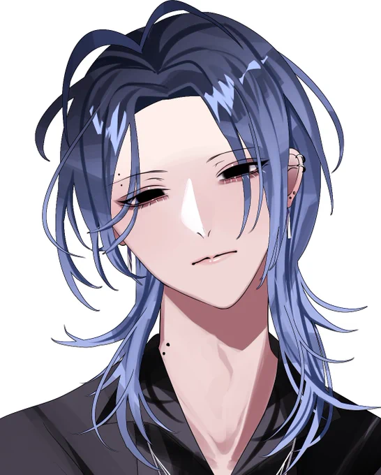 ハイライトが全くない目、好き。OC
