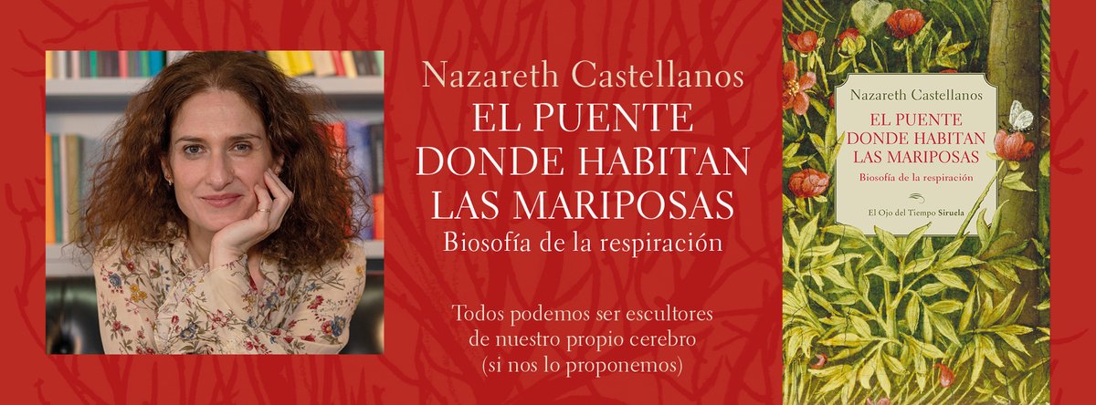 Siruela (@edicionesiruela) on Twitter photo 🧠 Celebramos el #DíaMundialDelCerebro con EL PUENTE DONDE HABITAN LAS MARIPOSAS, de <a href="/NazaCastellanos/">Nazareth Castellanos</a>. Una obra que muestra cómo podemos influir en este órgano imprescindible a través de la respiración para mejorar nuestra #saludmental.
lc.cx/Gkz2Lh 🧠 Celebramos el #DíaMundialDelCerebro con EL PUENTE DONDE HABITAN LAS MARIPOSAS, de <a href="/NazaCastellanos/">Nazareth Castellanos</a>. Una obra que muestra cómo podemos influir en este órgano imprescindible a través de la respiración para mejorar nuestra #saludmental.
lc.cx/Gkz2Lh