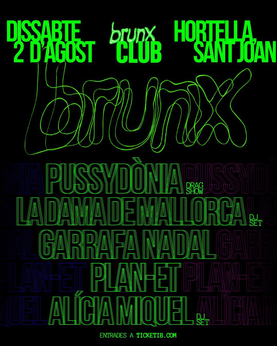 quEden menys de dues setmanes x sa festa més xula de s'estiu és a dir sa brunxxXxXx🫵🫵🙂‍↔️ah i en res pugen de preu ses entrades... voltros sabreu