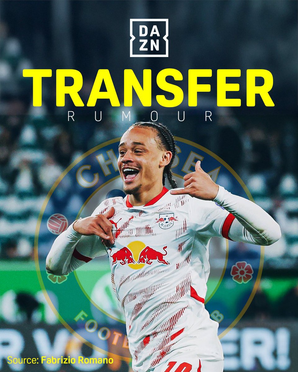 DAZNFootball's tweet image. 🚨 Chelsea in the race for Xavi Simons! 👀
According to Fabrizio Romano, direct talks have taken place with the player’s camp. Negotiations between Chelsea and Leipzig are set to begin.
GLOBAL HOME OF FOOTBALL | Live All Summer Long | DAZN.com | #TransferRumours