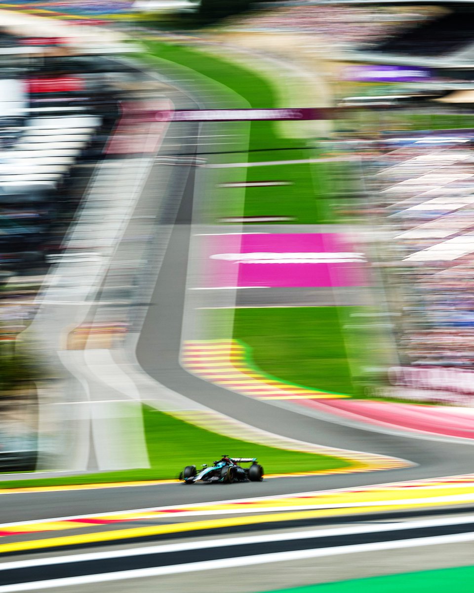 MercedesAMGF1's tweet image. A track like no other. Excited to be back at the sweeping Spa-Francorchamps 👏